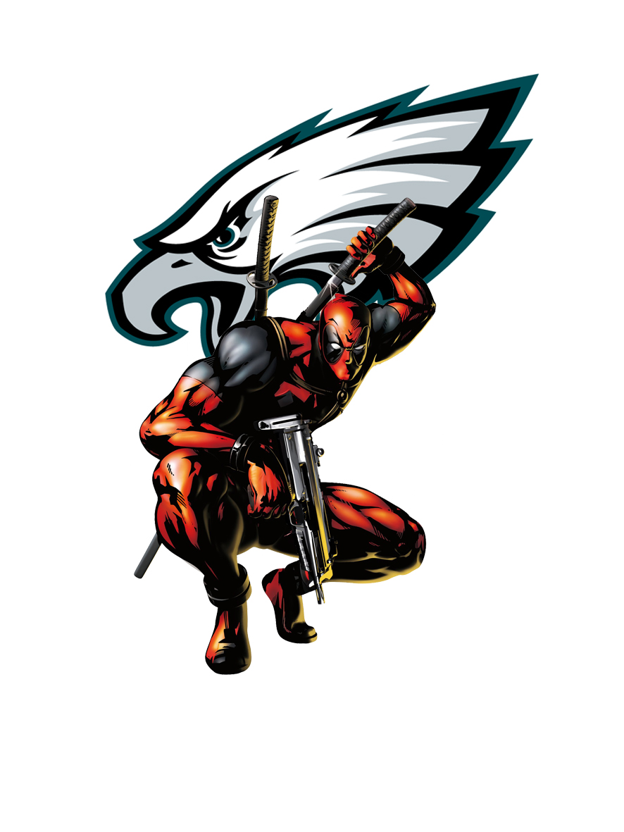 Philadelphia Eagles Deadpool Logo vinyl decal